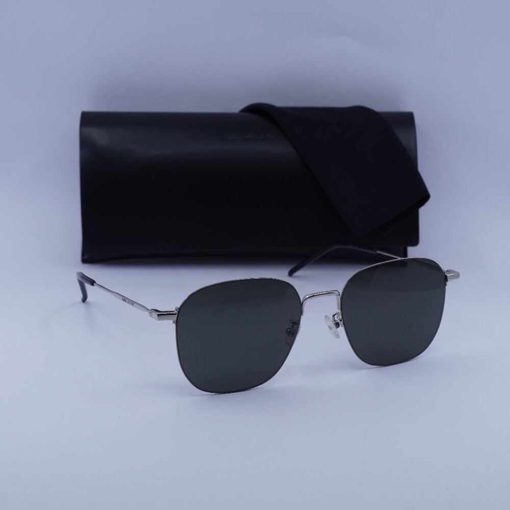 Saint Laurent SL388/K WIRE 001 Square Sunglasses - Silver/Grey